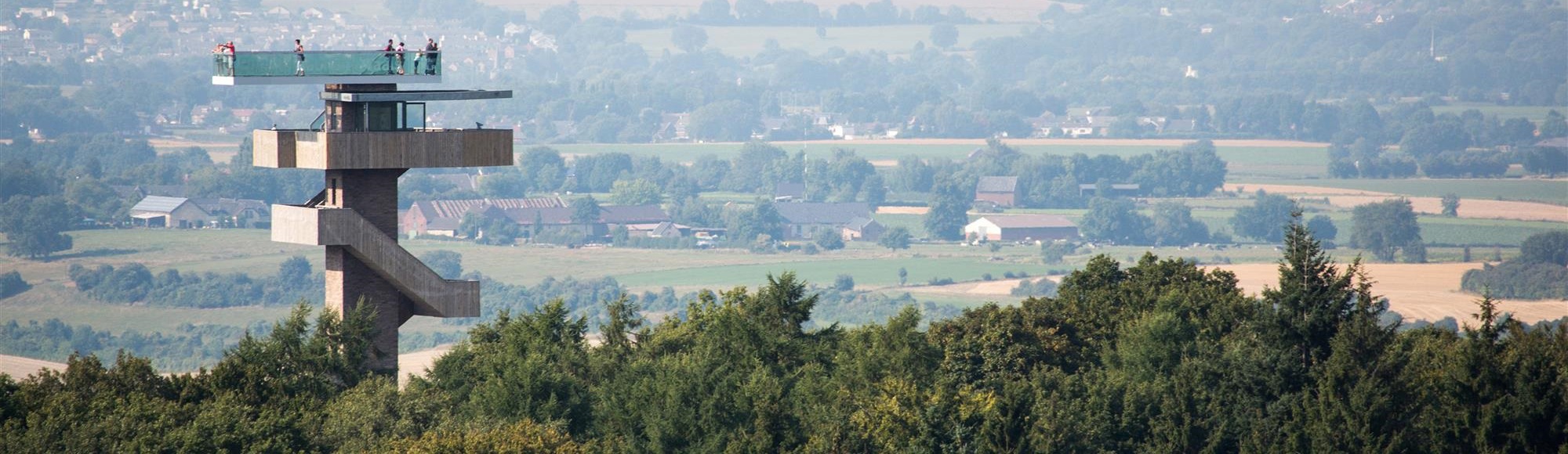 Luchtfoto over Vaals uitkijktoren