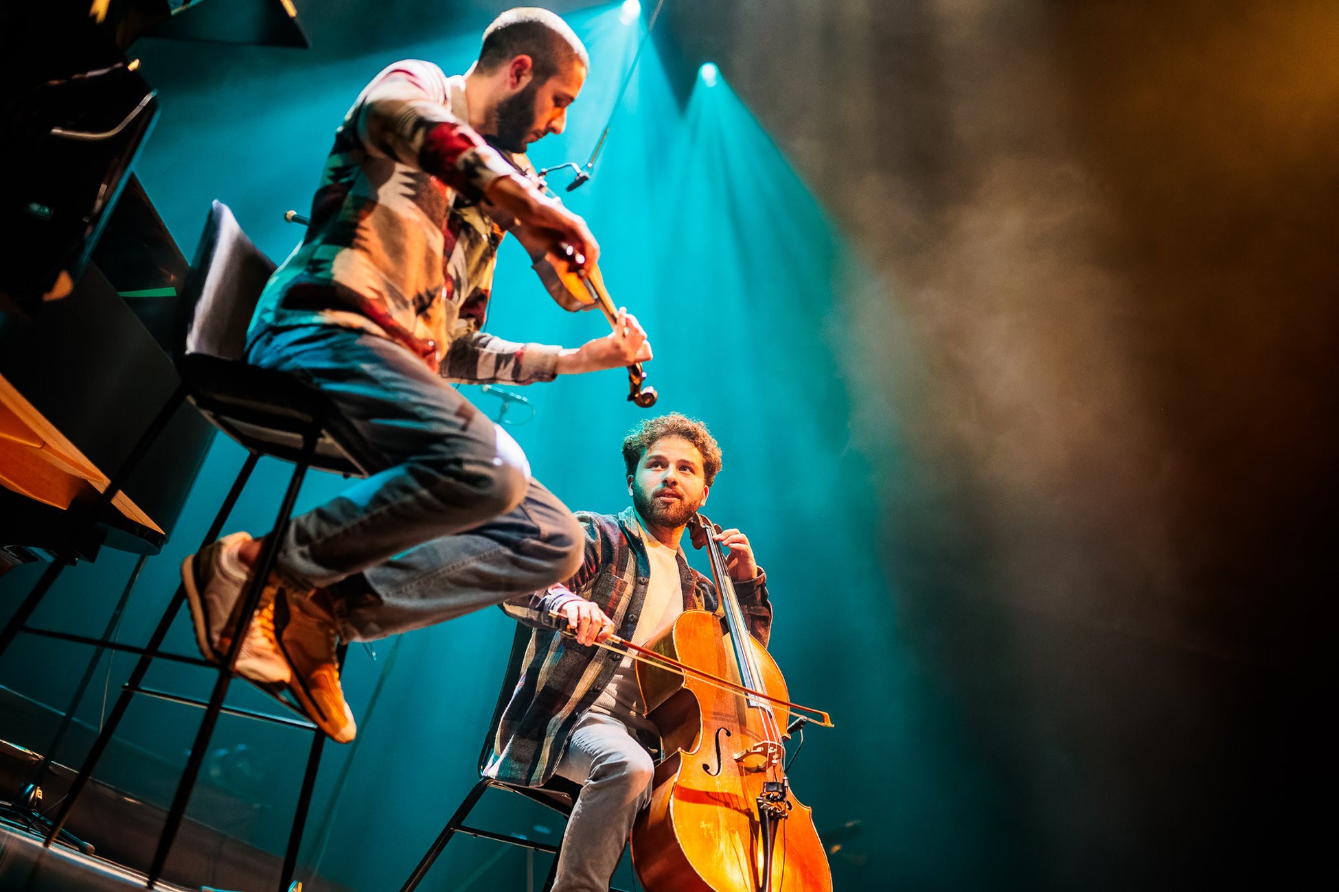 Optreden violist Fadi Farkouh en cellist Qusai Naim